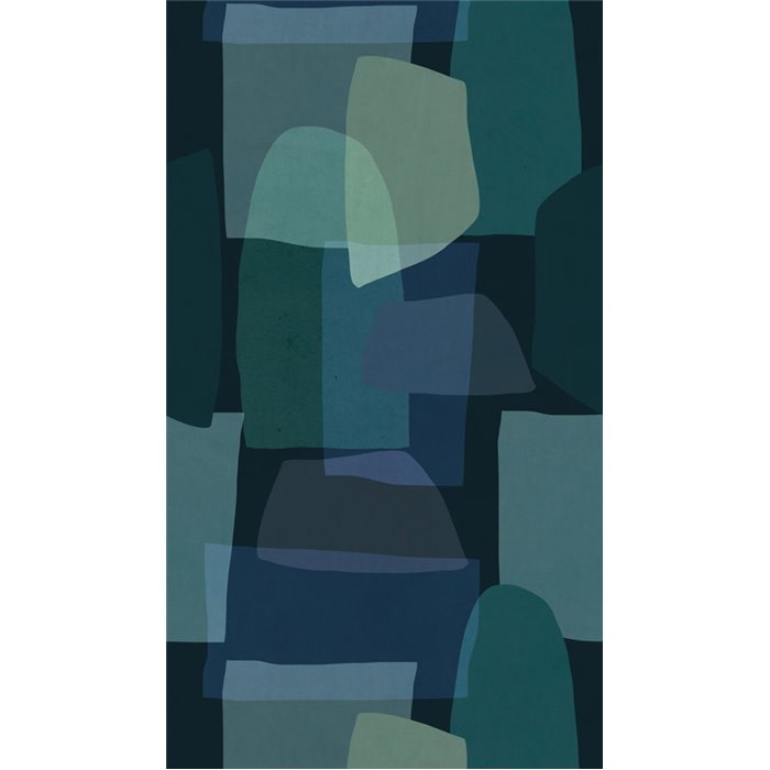 Papeldecor|Wall mural abstract blue and green|Wallmurals