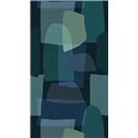 Papeldecor|Papier peint panoramique abstrait bleu et vert|Panoramiques