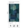 Papeldecor|Wandbild abstrakt blau und grün|Wandbild