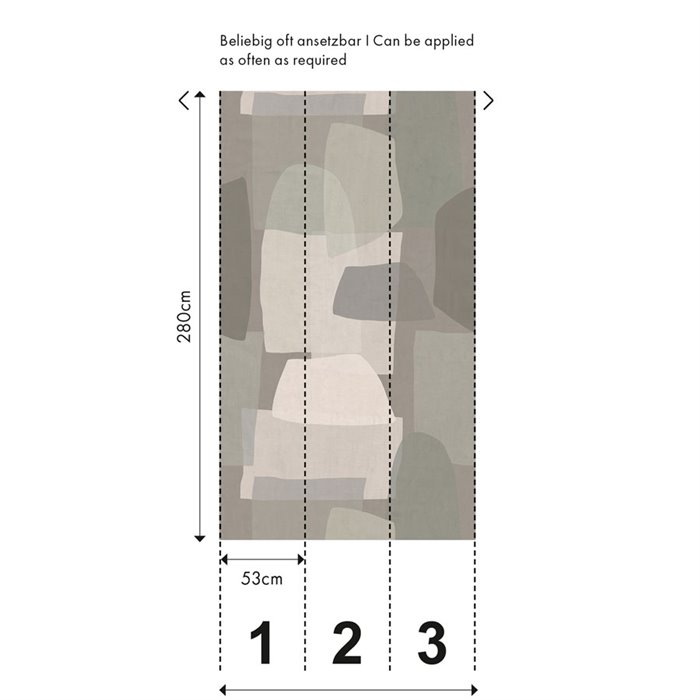 Mural pared abstracto en tonos neutros - Papeldecor Horizons 2028782062