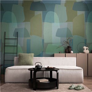 Papeldecor|Papier peint panoramique paysage montagneux avec brume|Panoramiques