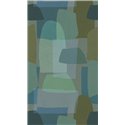 Papeldecor|Papier peint panoramique abstrait tons verts et bleus|Panoramiques