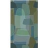 Papeldecor|Papier peint panoramique abstrait tons verts et bleus|Panoramiques