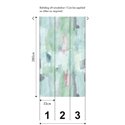 Papeldecor|Wandbild grüne Töne Aquarelleffekt|Wandbild