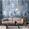 Papeldecor|Wall mural blue tones watercolor effect|Wallmurals