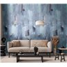 Papeldecor|Wall mural blue tones watercolor effect|Wallmurals