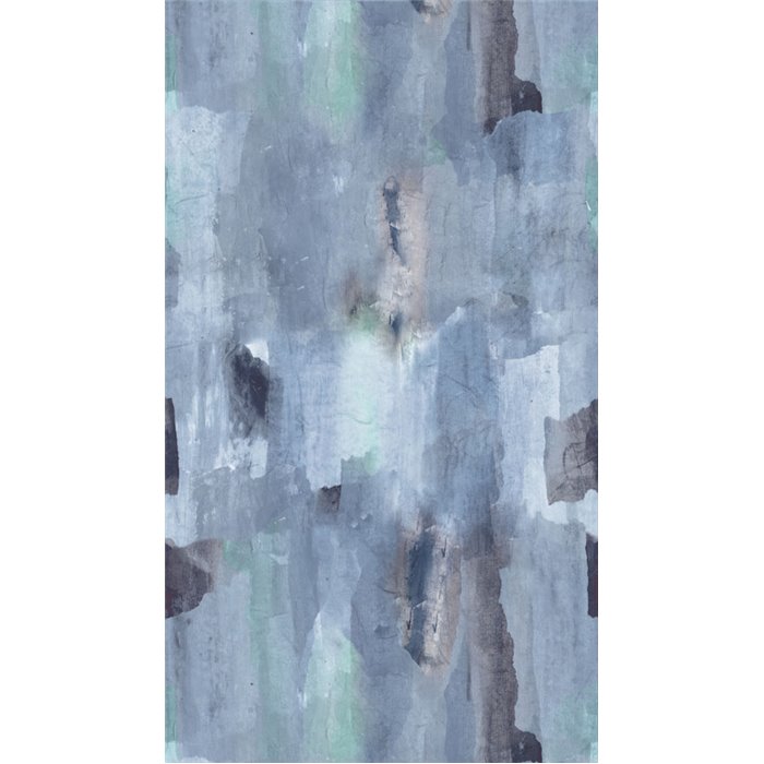 Papeldecor|Wandbild blaue Töne Aquarelleffekt|Wandbild