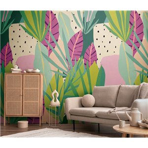Marburg|Papier Peint floral avec des callas ou des lys d'eau verts|Tropical 2