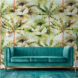 Casamance|Wandbild tropischer Wald mit Palmen und exotischen Pflanzen|Wandbild