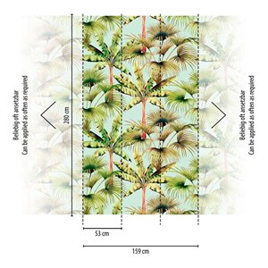 Casamance|Wandbild tropischer Wald mit Palmen und exotischen Pflanzen|Wandbild 2