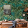Papeldecor|Mural pared selva tropical hojas verdes exuberantes|Murales de Pared