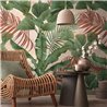 Papeldecor|Wall mural tropical green leaves and earth tones|Wallmurals