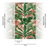 Papeldecor|Papier peint panoramique tropical feuilles vertes et tons terre|Panoramiques