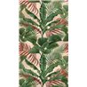 Papeldecor|Papier peint panoramique tropical feuilles vertes et tons terre|Panoramiques