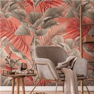 Papeldecor|Papier peint panoramique jungle tropicale feuillage vert luxuriant|Panoramiques