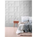 Papeldecor|Wandbild weiß 3D-Effekt|Wandbild