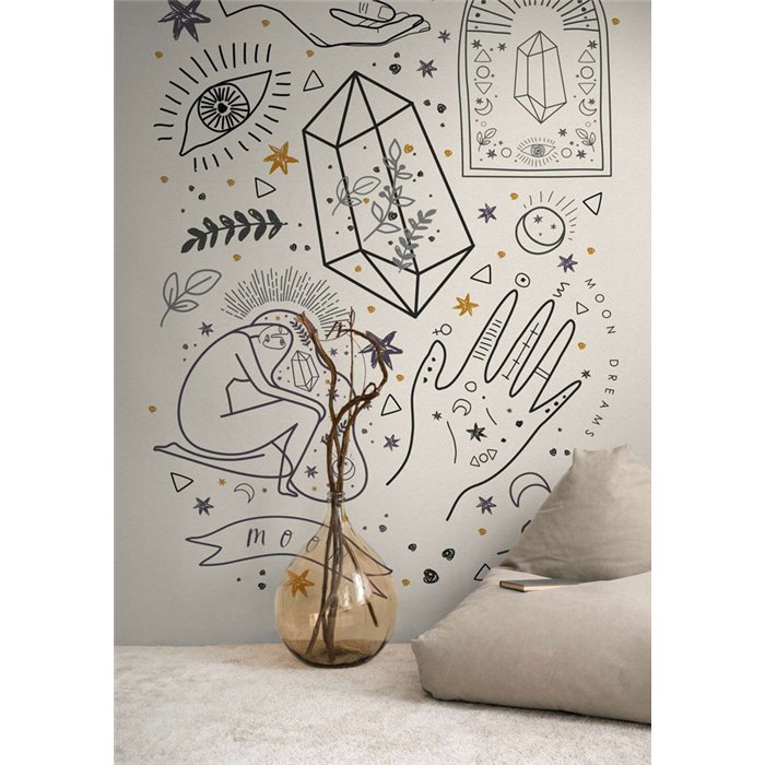 Papeldecor|Wandbild esoterische und astrologische Illustrationen|Wandbild