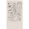 Papeldecor|Wandbild esoterische und astrologische Illustrationen|Wandbild