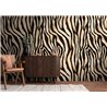 Papeldecor|Mural pared estampado de cebra blanco negro|Murales de Pared