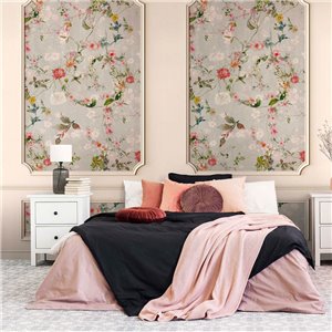 Eijffinger|Wandbild moderne Figuren weiß creme|Wandbild