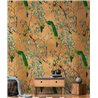 Papeldecor|Papier peint panoramique chinoiserie oiseaux et fleurs coloré|Panoramiques