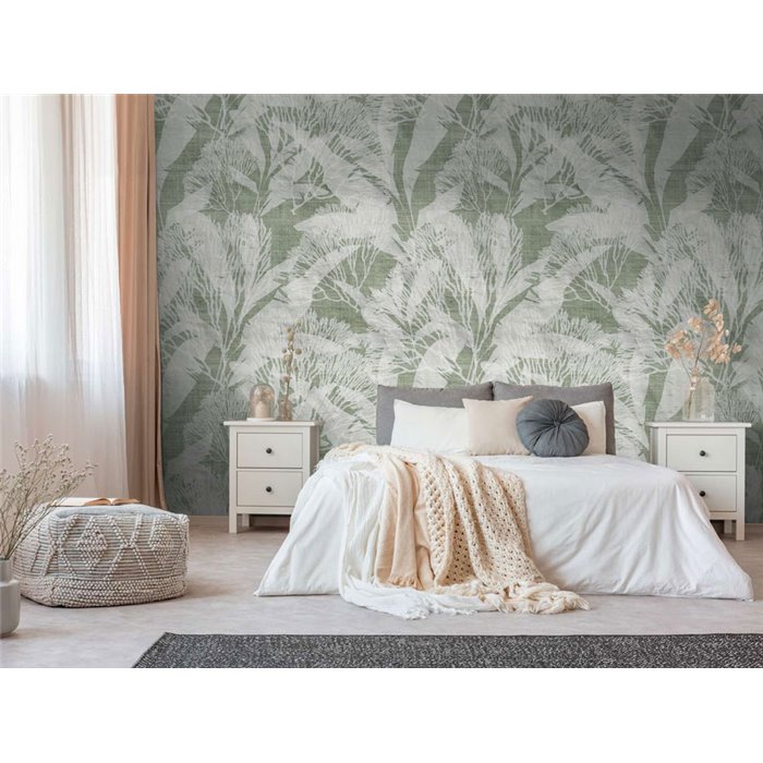 Papeldecor|Mural pared botánico fresco y armonioso|Murales de Pared