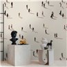 Papeldecor|Mural pared minimalista figuras humanas|Murales de Pared