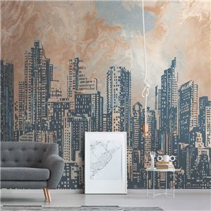 Eijffinger|Wandbild Tonimitat-Texturen terrakotta|Wandbild