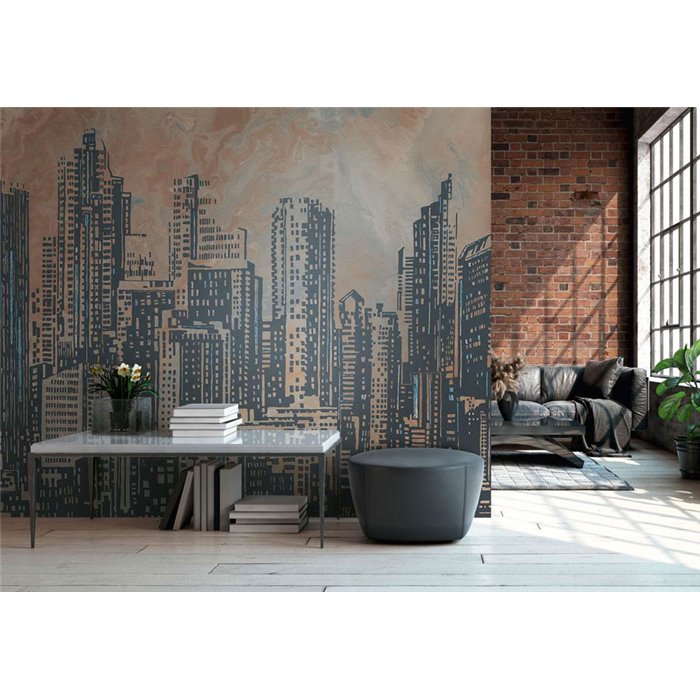 Papeldecor|Wall mural urban with skyscrapers|Wallmurals