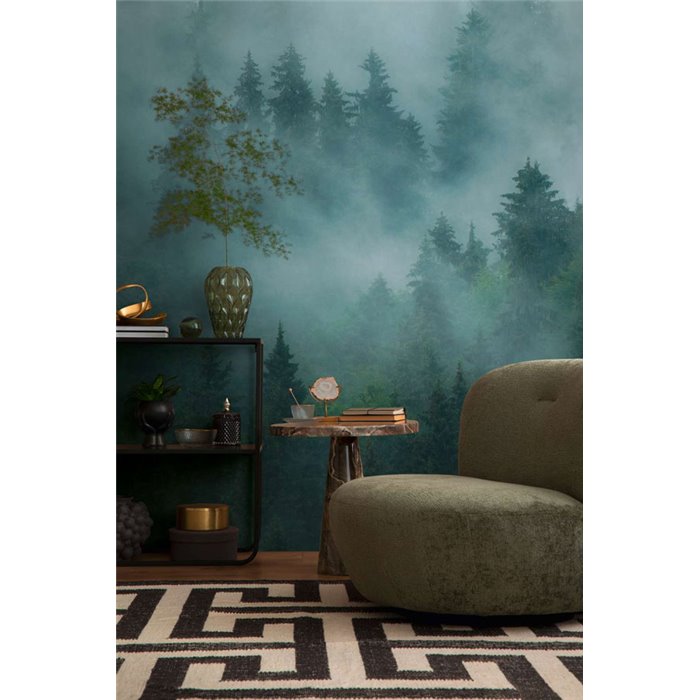 Papeldecor|Wandbild nebliger Wald|Wandbild