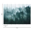 Papeldecor|Wandbild nebliger Wald|Wandbild