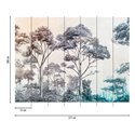 Papeldecor|Papier peint panoramique arbres tons gris|Panoramiques
