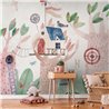Papeldecor|Wandbild Kinder Baumhaus|Wandbild