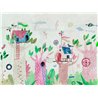 Papeldecor|Wandbild Kinder Baumhaus|Wandbild