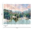 Papeldecor|Papier peint panoramique paysage montagneux avec brume|Panoramiques