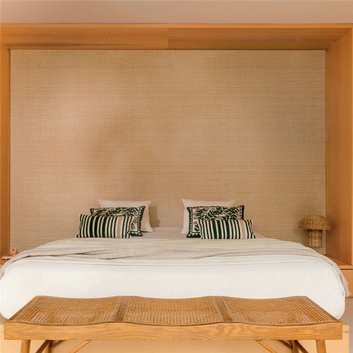 Elitis|Wallpaper with braided natural fibres effect|Raffia Imitation