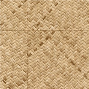Casamance|Tapete Naturfasern Imitation Raffia blau|Raffiaimitation