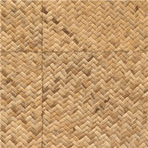Caselio|Papier peint en fibres naturelles de sisal vert d’eau|Imitation Raphia