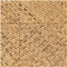 Elitis|Tapete mit Rattan-Effekt in Honiggold|Raffiaimitation