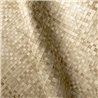 Elitis|Vinyl wallpaper with beige sand palm leaves|Raffia Imitation