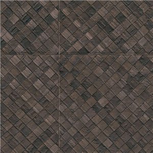 Elitis|Wallpaper with woven palm leaf effect in cream beige|Raffia Imitation