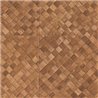 Elitis|Papier peint effet feuilles de palmier brun noisette|Imitation Raphia