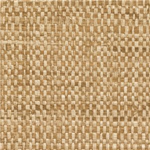 Elitis|Raffia-effect wallpaper in grey and brown tones|Raffia Imitation
