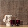 Elitis|Beige and anthracite grey raffia-effect wallpaper|Raffia Imitation