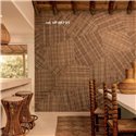 Elitis|Wall mural wicker patchwork beige|Wallmurals