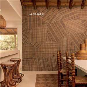 Eijffinger|Wandbild afrikanisches Blumenmotiv rot ethnisch|Wandbild 2