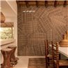 Elitis|Wall mural natural fiber braided earthy red|Wallmurals