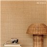 Elitis|Papier peint vinyle fibre naturelle d’abaca brun|Imitation Raphia