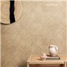 Elitis|Papier peint effet feuilles de palmier brun noisette|Imitation Raphia