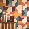 Casamance|Holzeffekt Tapete geometrisches Design|Modern